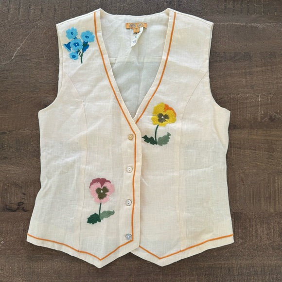 VRG GRL Linen Vest and Short Set - Picture 2 of 6